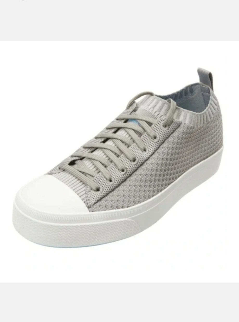 Native Shoes Jefferson 2.0 Liteknit Gray Shoes Men's Size 10 Women's Size 12